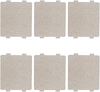 Vista 6 de BOJACK Cubierta de guía de ondas para microondas, placa de mica para microondas 4.606 x 2.520 in (paquete de 6)