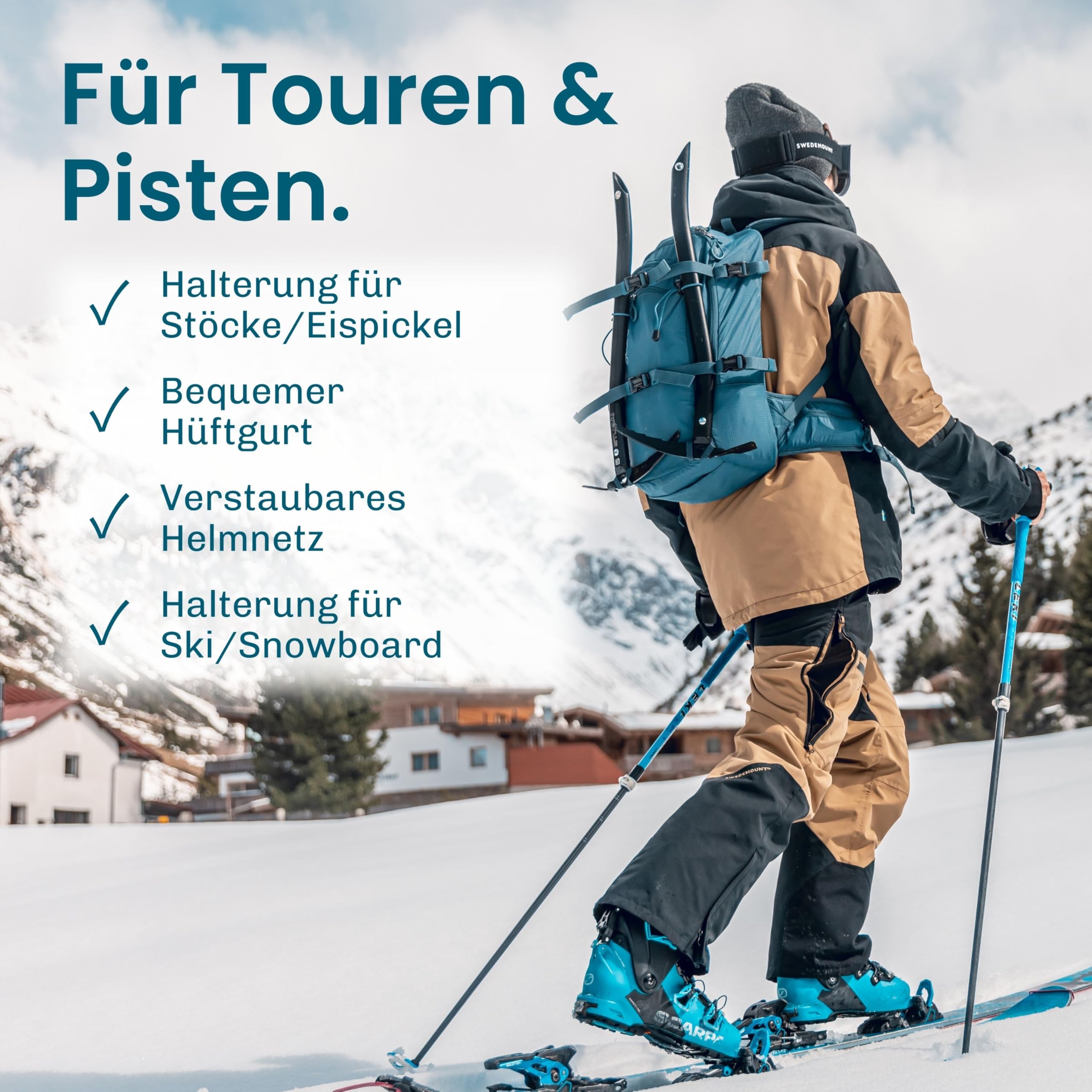 Otaro Skirucksack (Rucksack 20l) Trinkrucksack | Treckingrucksack| Wanderrucksack 20l| Unisex für Damen & Herren | Ultraleicht & Wasserdicht |