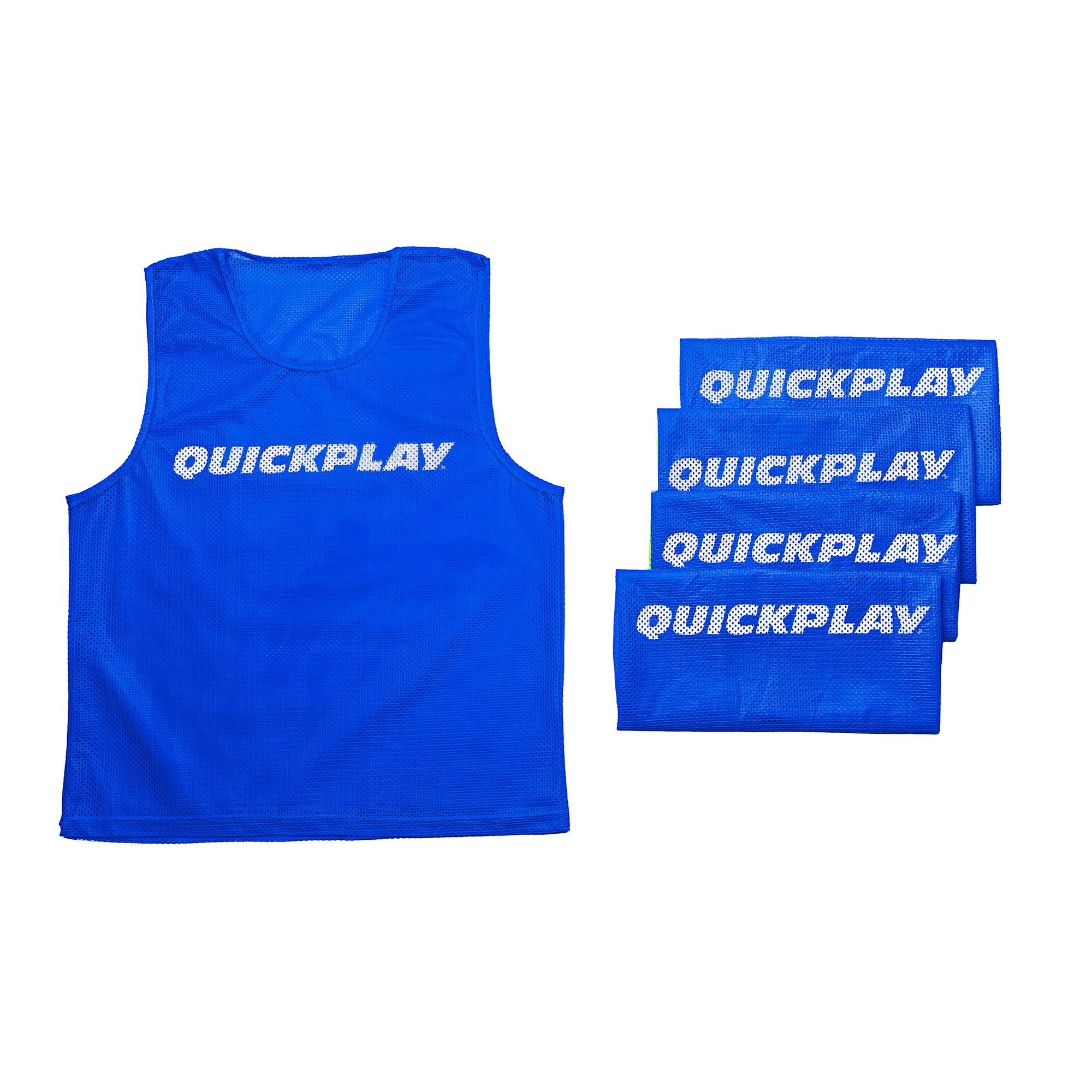 QUICKPLAY Football Training Bibs [5 Pack] | Multi-Sport Vests in 6 Colors & Sizes for Kids & Adults