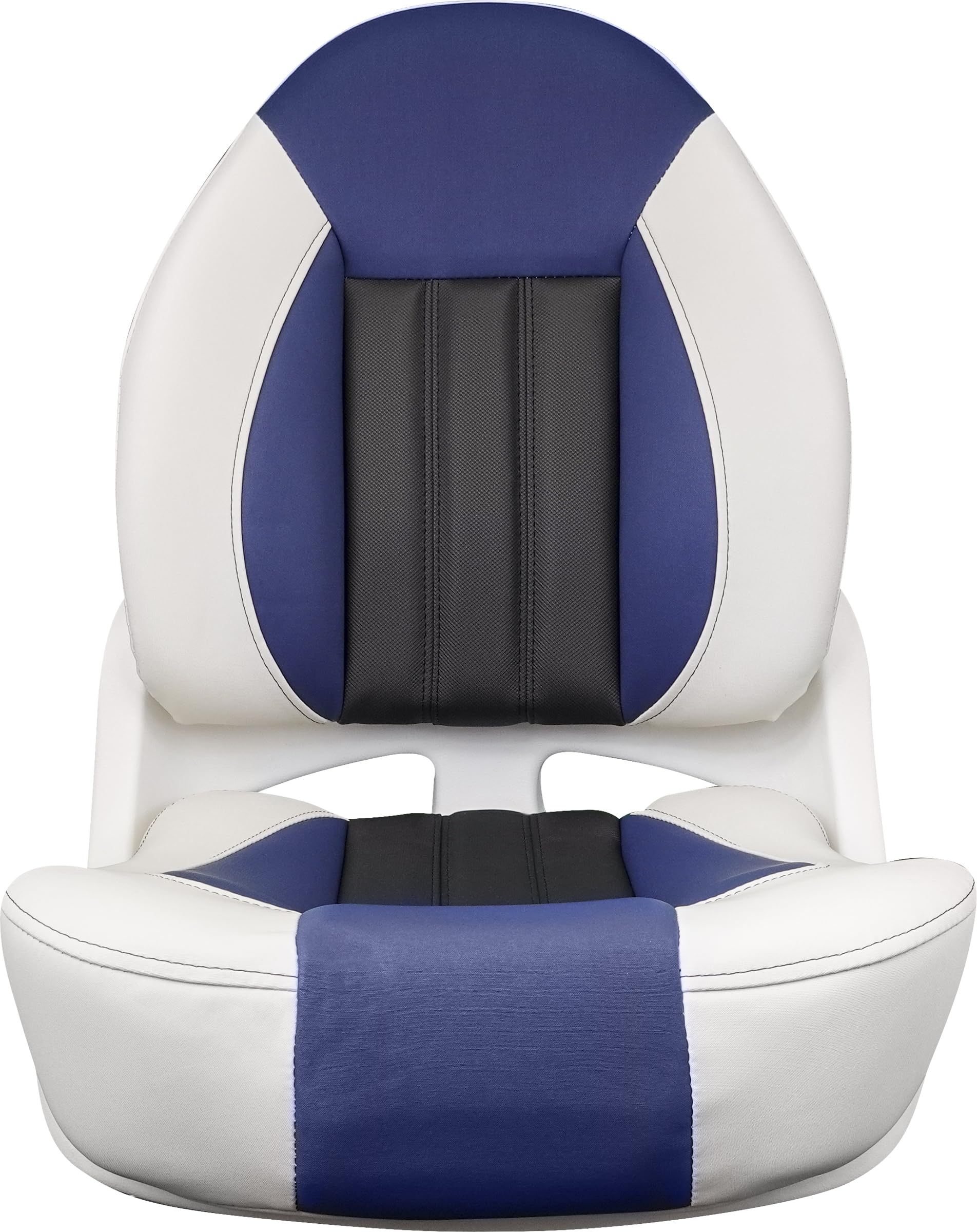 Tempress Fisherman's ProBax Captain's Boat Seat (White/Blue/Carbon)