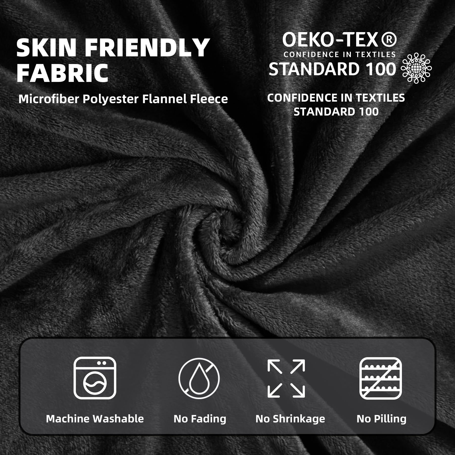 Manta ligera y suave de tamaño Queen – Manta de franela de forro polar para cama tamaño Queen, acogedora manta de felpa de lujo de microfibra, invierno 90 x 90 pulgadas