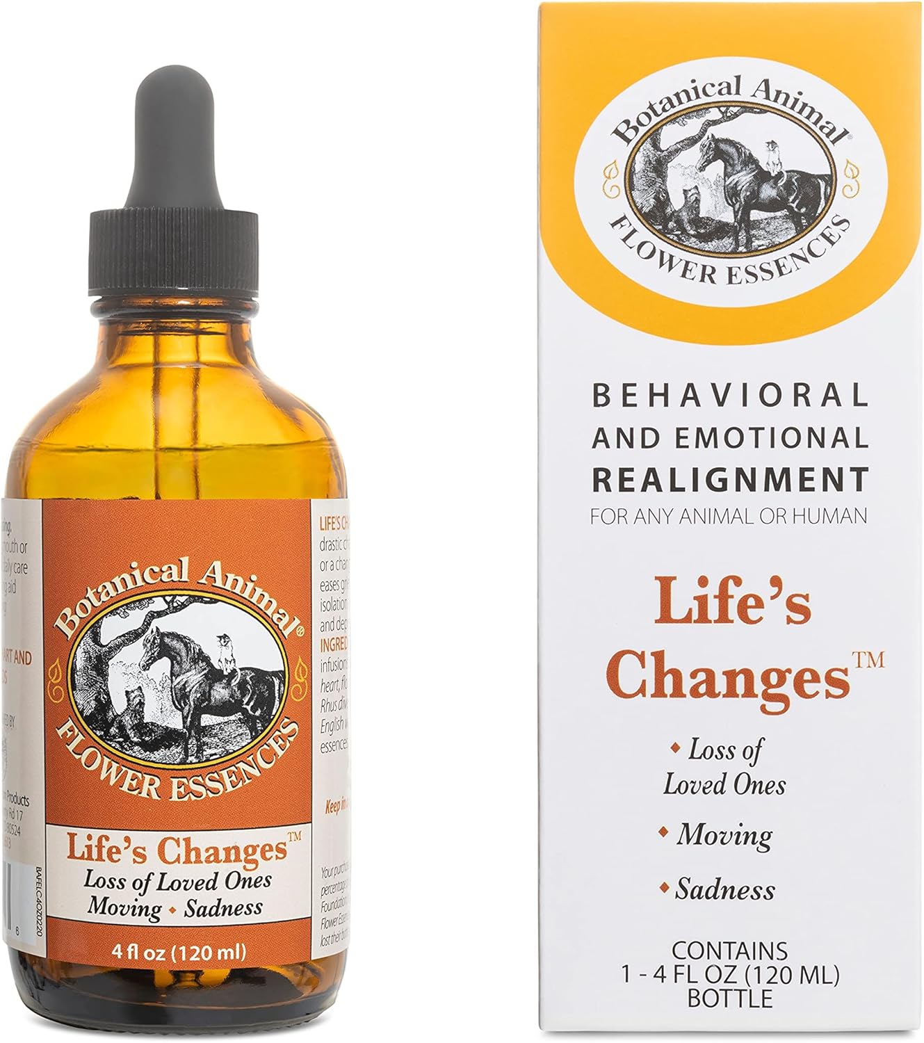 Botanical Animal Safe Natural Flower Essence for Life’s Changes - Non-Mood Altering, Hemp-Free, Non Allergenic - 4 oz (120 ml)