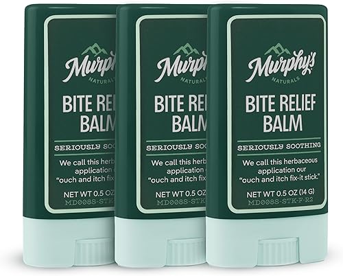 Murphy's Naturals Bálsamo para aliviar picaduras de insectos, apto para viajes, alivia las picaduras de insectos con aceite a base de plantas
