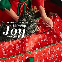 Vista 5 de Handy Laundry - Bolsa de almacenamiento para árbol de Navidad: para árbol artificial de 9 pies, impermeable, duradero, con cierre, asas