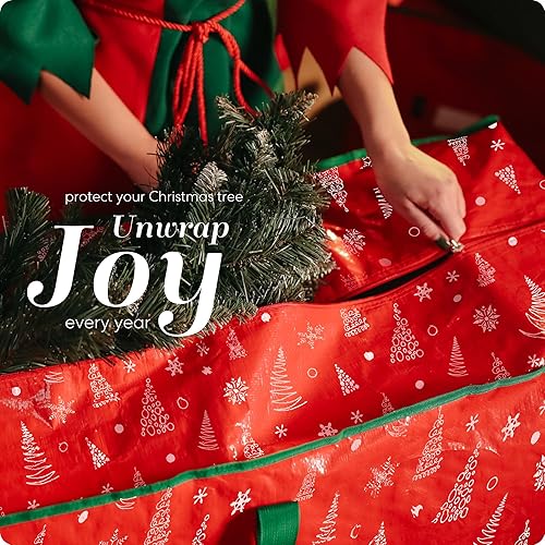 Miniatura 5 de Handy Laundry Christmas Tree Storage Bag - Stores 9 Foot Artificial Xmas Holiday Tree, Durable Waterproof Material, Zippered Bag, Carry Handles.