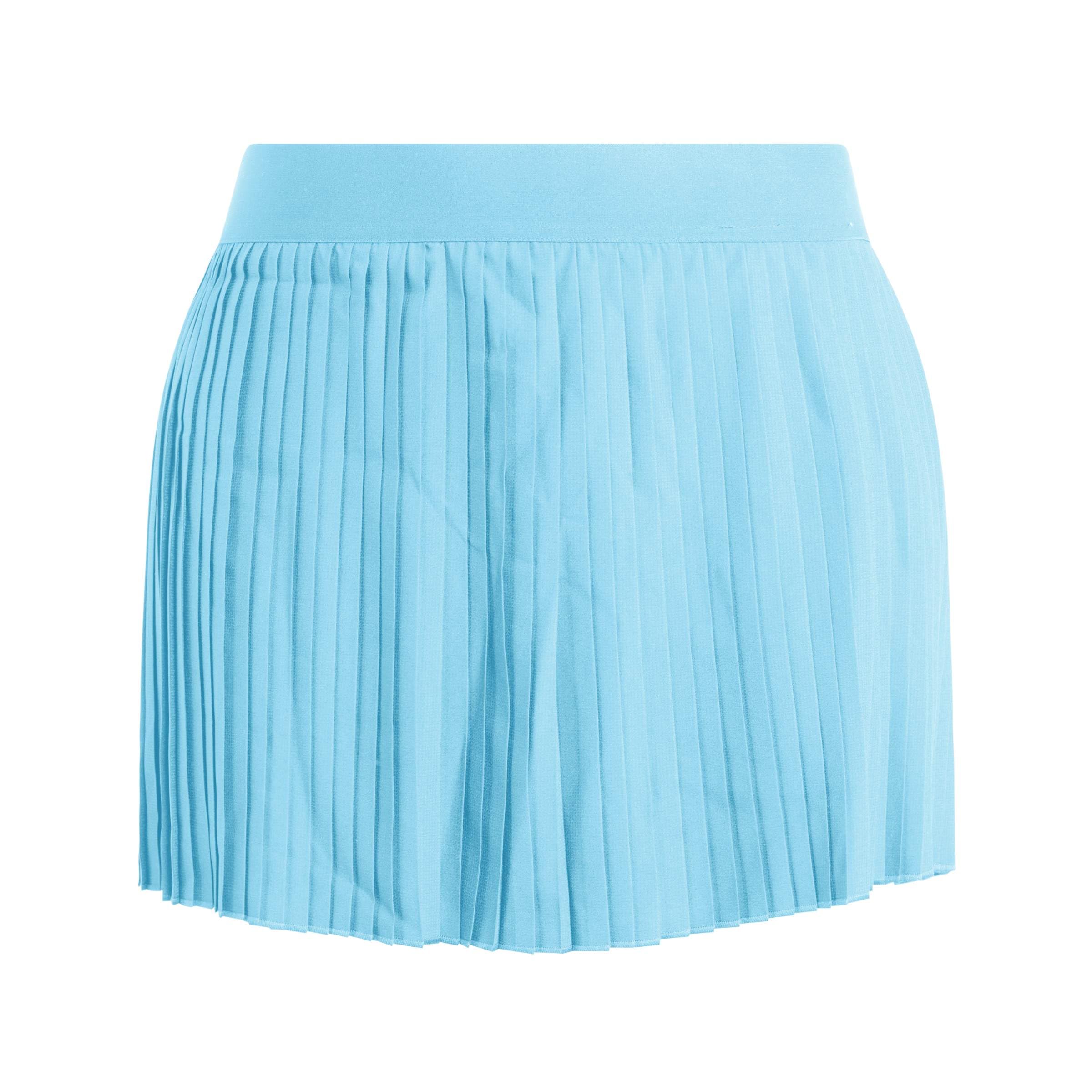 adidas Women's Club Pleated Climacool Tennis Skirt, Signal Cyan, S