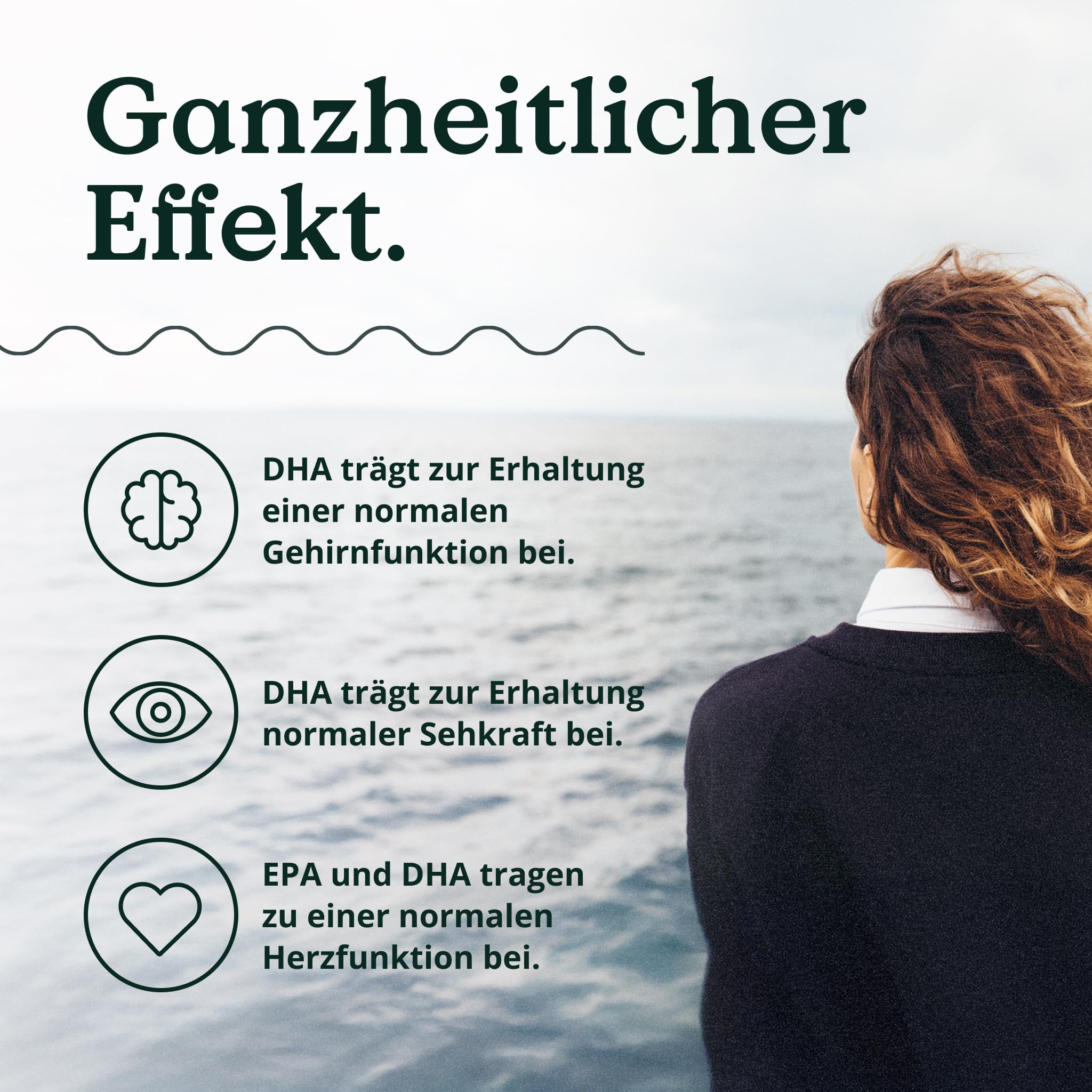 NATURE LOVE® Omega 3 vegan - hochdosiert mit 1.444 mg Algenöl pro Tagesdosis - 90 Kapseln - nachhaltig, laborgeprüft, produziert in Deutschland