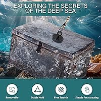 Vista 7 de Imán de pesca negro Neosmuk, imanes resistentes de 2 pulgadas y 350 lb con perno, imán de neodimio súper fuerte de alta potencia con asa