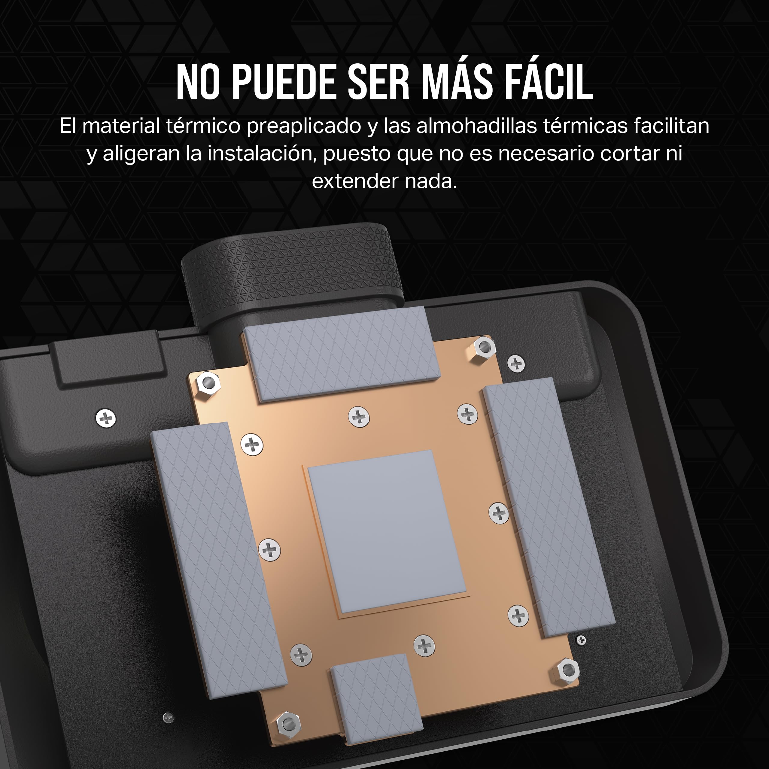 CORSAIR iCUE Link XG3 RGB Hybrid Bloque de Refrigeración Liquida para GPU - Refrigeración Personalizada Híbrida - Se Adapta a AMD RX 7900 XT(X) - Negro