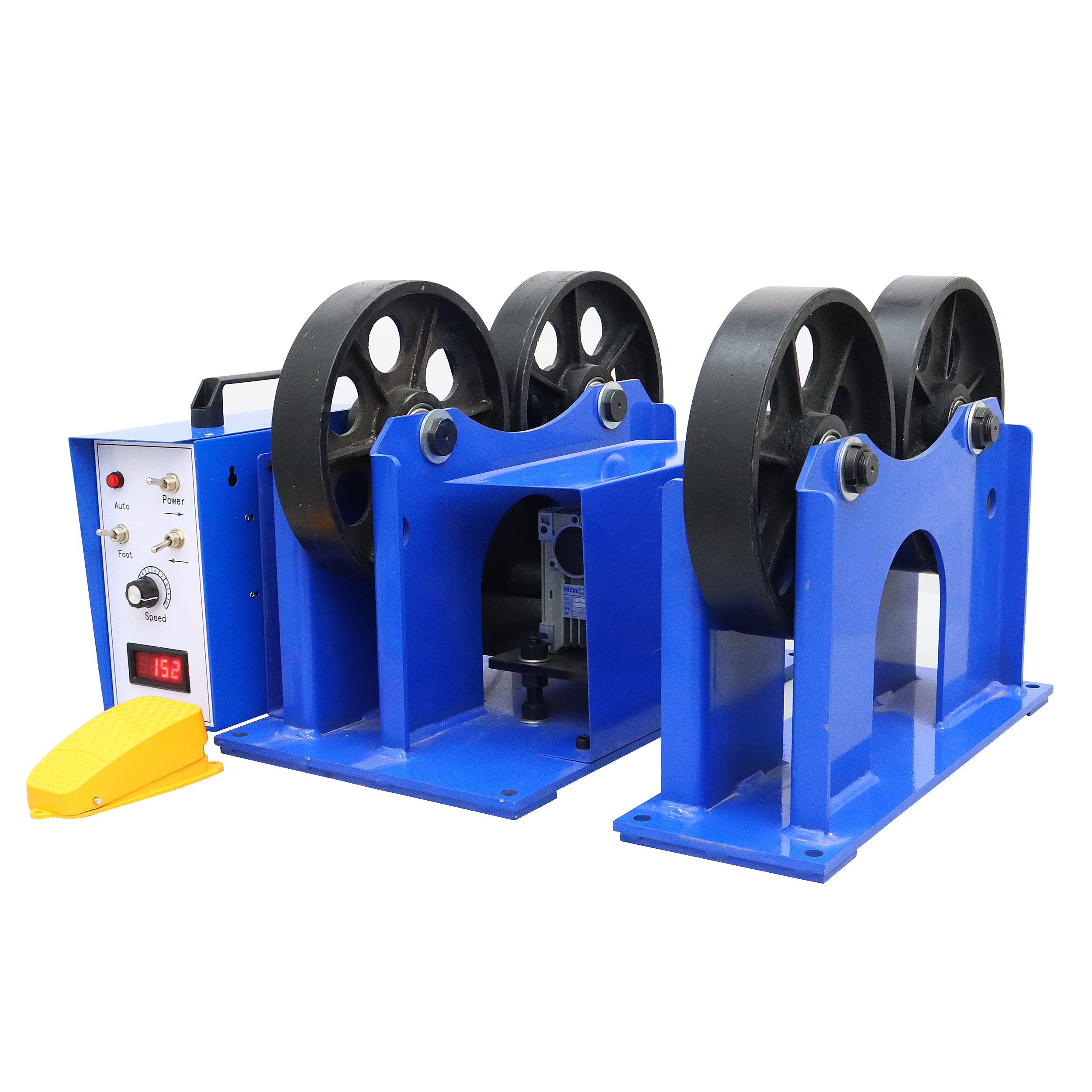 PreAsion 110V Tank Turning Welding Rolls Linkage Roller, Rotary Welding Positioner with 0.8