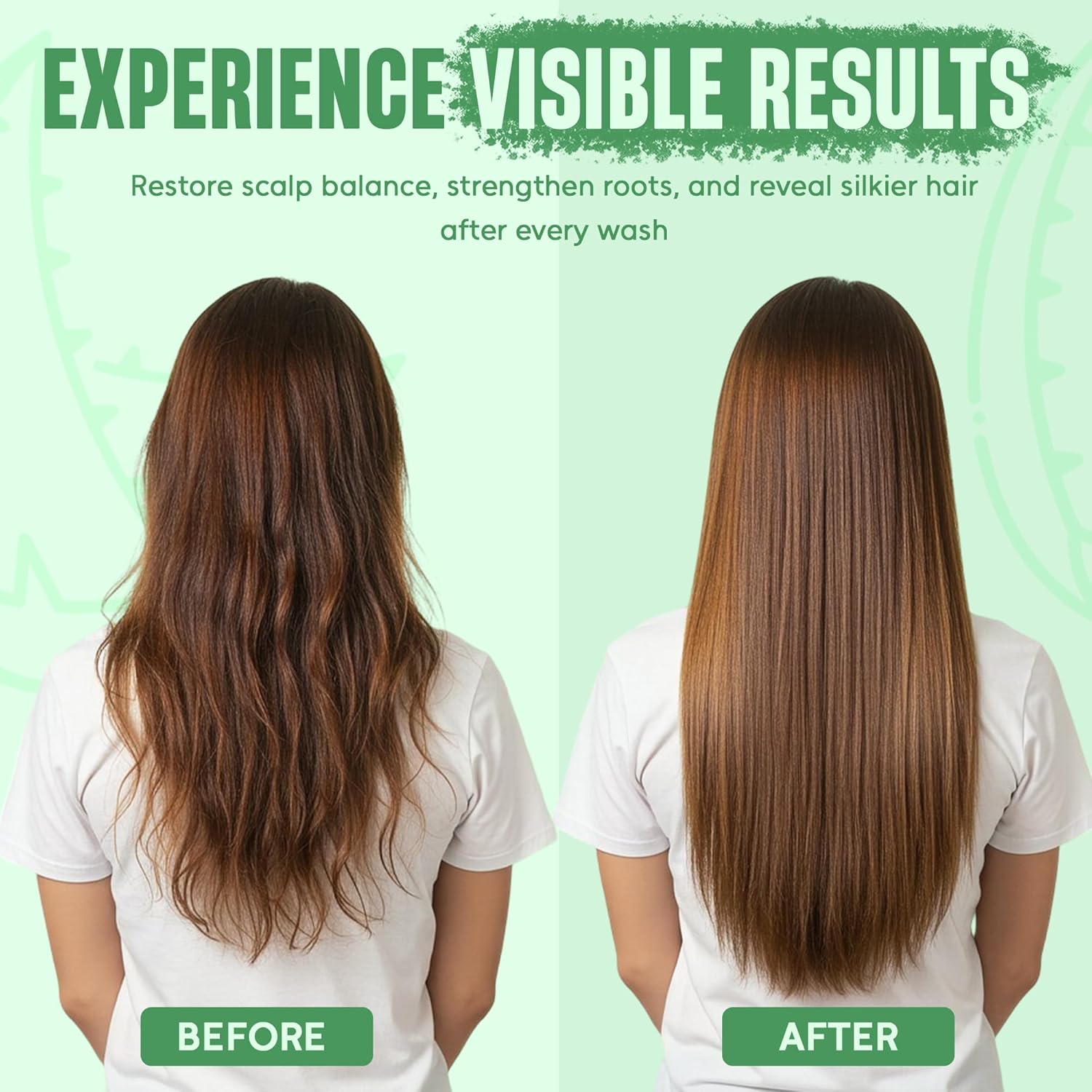 Aloe Vera Shampoo and Conditioner Set | 16 fl oz Each | with Batana Oil | Hydrating, Soothing & Moisture Balance Formula | Nourishing Care for Dry, Itchy or Sensitive Scalp - Image 6