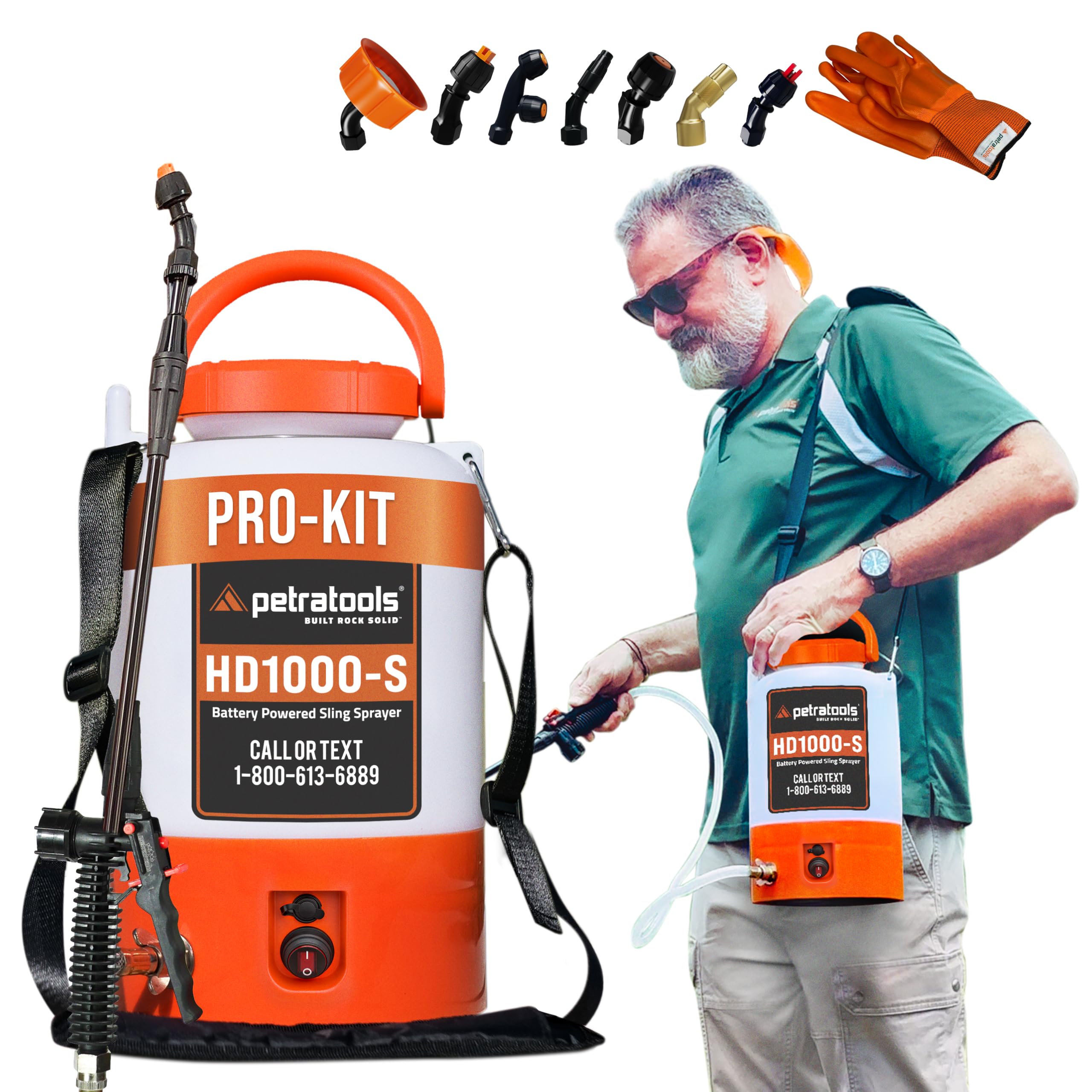 PetraTools Battery Powered Sprayer 1 Gallon