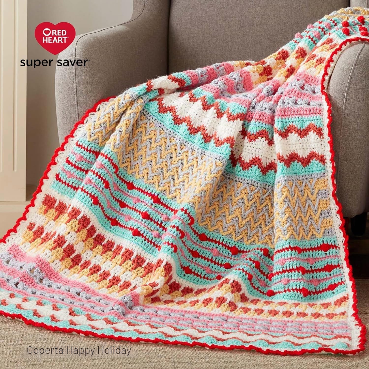 Red Heart Aran, confezione da 3 pezzi, 198 g, acrilico, 4 medi (pettinati), 300 m, per lavori a maglia, uncinetto, artigianato e amigurumi