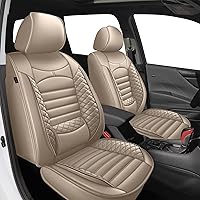 Vista 22 de 2 Fundas para Asientos Delanteros Compatibles con Subaru Ascent 2019-2025, Protector de Asiento de Auto de Cuero Sintético Impermeable Compatible
