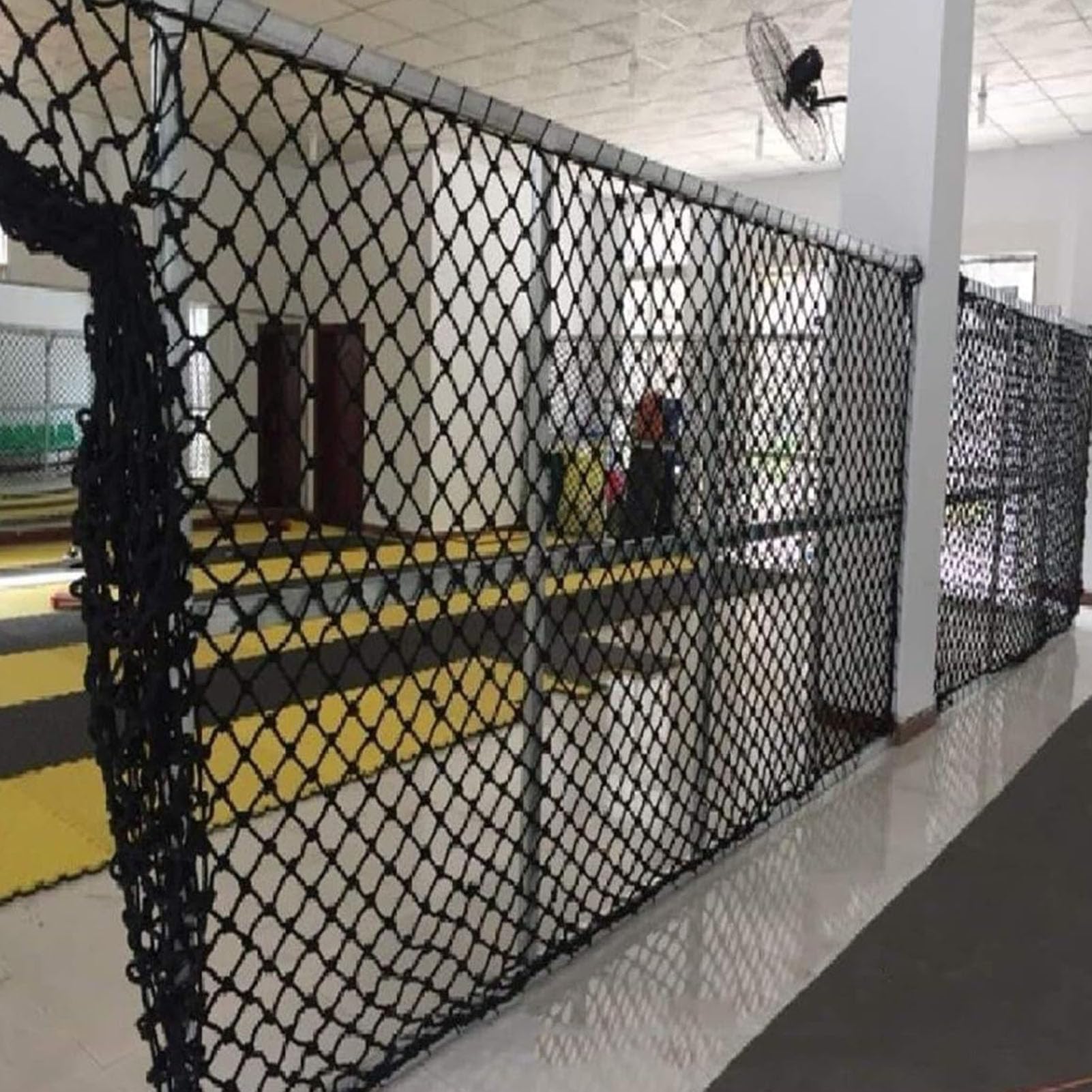Siatka bezpieczeństwa dla dzieci, trwała, 2 m x 7 m, lina konopna, ochrona schodów i balkonu, ochrona przed dziećmi, bezpieczeństwo w domu, zapobieganie upadkom, zapobieganie wypadkom