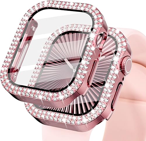 Miniatura 20 de KADES - Funda protectora brillante compatible con Apple Watch Series SE, SE 2022, 6, 5 y 4 de 40 mm, con protector de pantalla incorporado (40 mm,