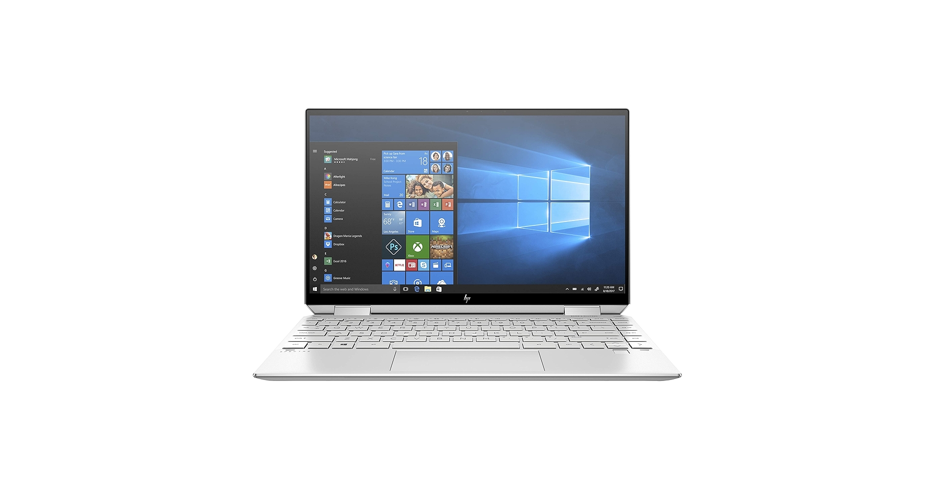 HP Spectre x360 13-aw0025ng Argent Hybride (2-en-1) 33,8 cm (13.3