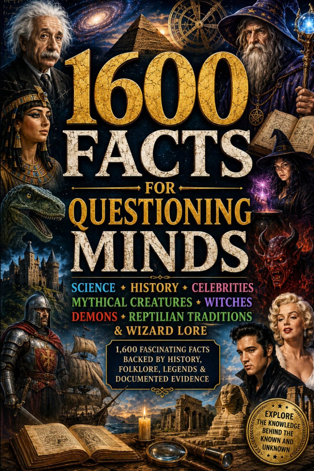 1600 Facts for Questioning Minds: Science • History • Celebrities • Mythical Creatures • Witches • Demons • Reptilians • Wizards