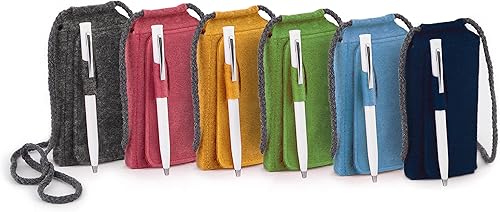 Miniatura 4 de Three by Three Seattle Mini portátil TOTE.PAD de 5.5 x 2.5 pulgadas con estuche de fieltro y bolígrafo para notas, bocetos, escuela y viajes (verde)