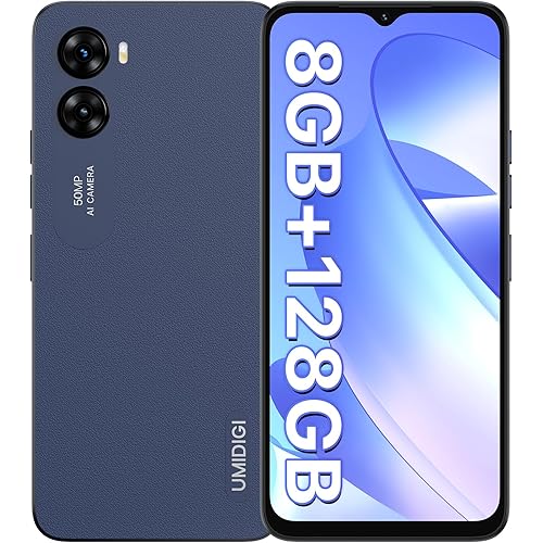 UMIDIGI G3 MAX (8+128GB) Unlocked Cell Phone,50MP Ultra-Clear AI Camera Smartphone,6.6-inch FHD Display Android Phone,5150mAh Massive Battery Mobile Phone Support Expandable Up to 1TB
