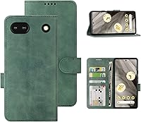 Vista 1 de Eastcoo Funda tipo cartera con tapa para Google Pixel 7a, piel sintética y protección de poliuretano termoplástico, 3 ranuras para tarjetas, función