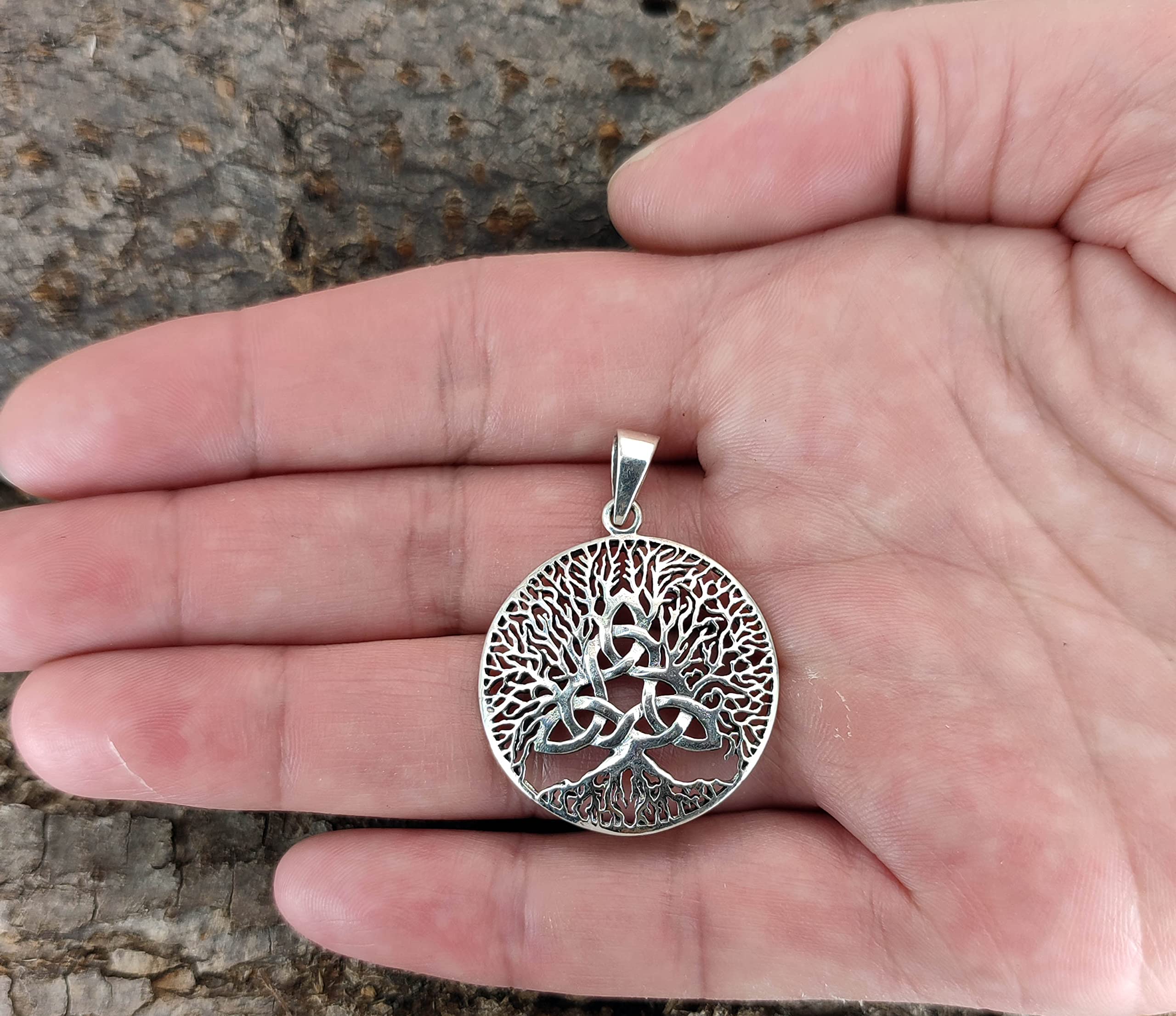 Kiss of Leather Lebensbaum Anhänger aus 925 Sterling Silber Nr. 401