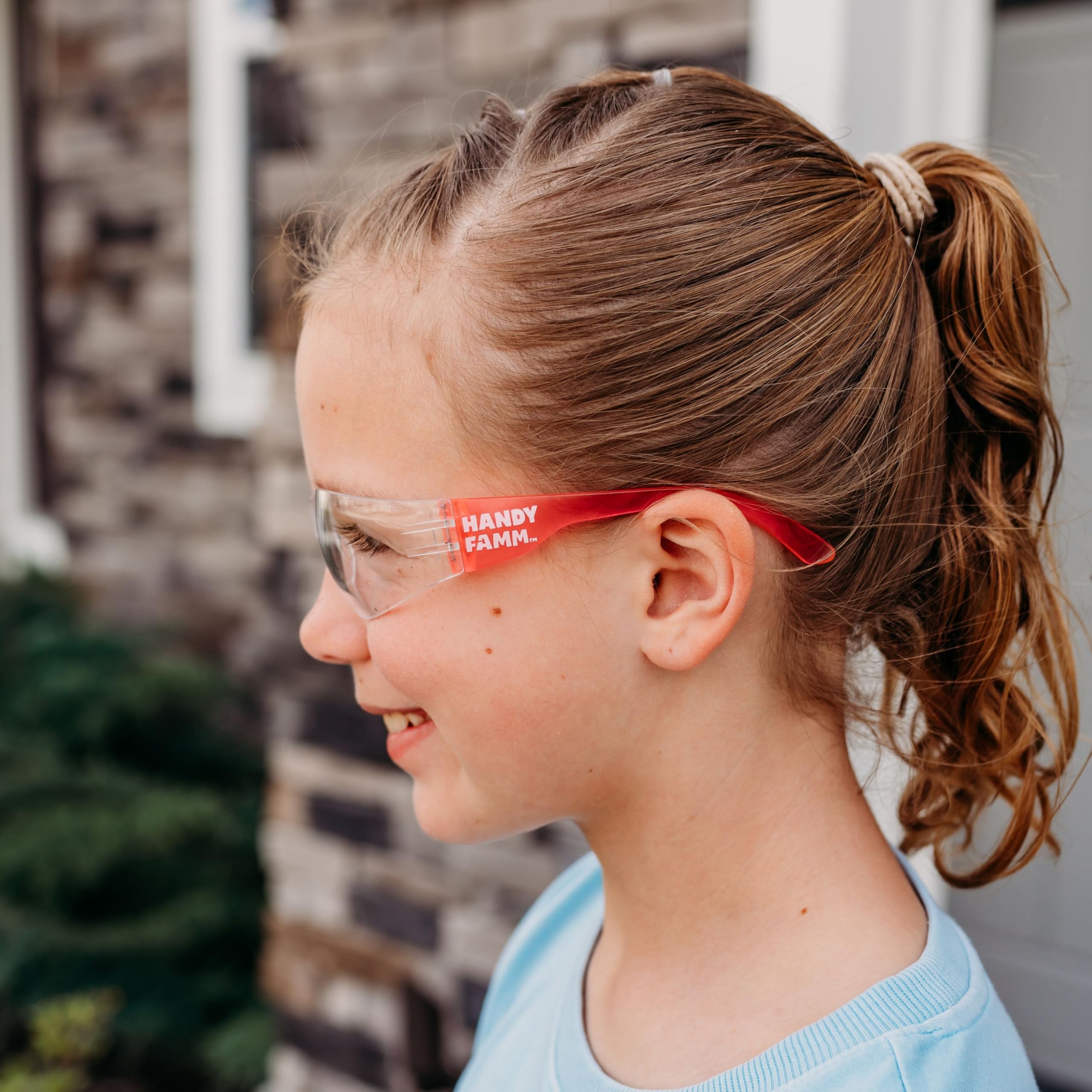 Handy Famm Gafas de seguridad para niños, gafas protectoras ligeras y resistentes a los arañazos para niños