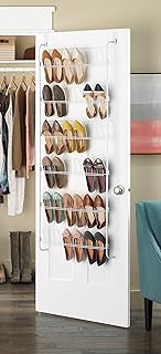 12 Ideas de Closet with Smart Storage Solutions 46 Whitmor 18 Pair Over The Door Shoe Organizer, 6 Tier Hanging Shoe Organi...