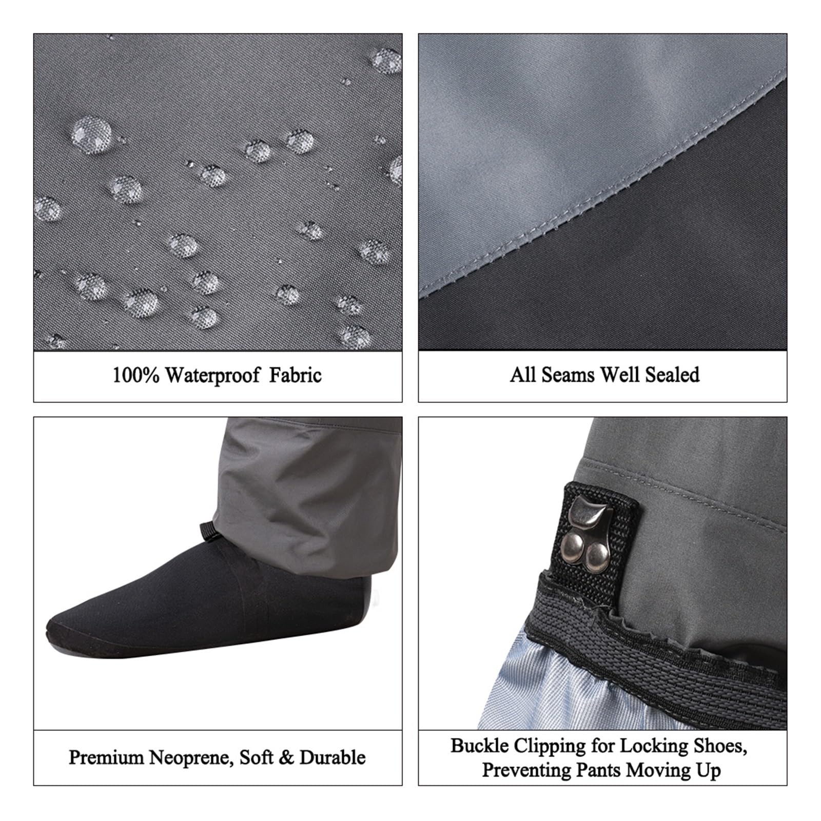 Bootfoot Wathose for Angeln, atmungsaktiv, wasserdicht, for Fliegenfischen, Jagd, SML, XL, XXL, Angelzubehör