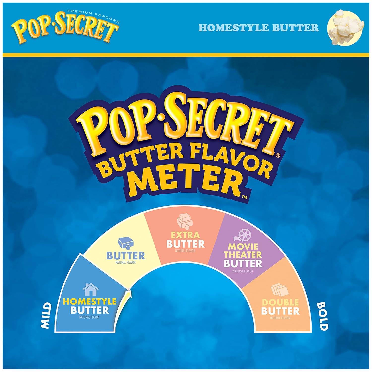 Pop Secret Microwave Popcorn, Homestyle Butter Flavor, 3 Oz Sharing Bags, 18 Ct (Pack of 2)