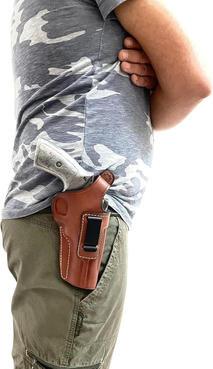 Sword Holster Holster for Smith & Wesson Model 686 Revolver 357 Magnum 4 inch IWB Leather Gun Holster