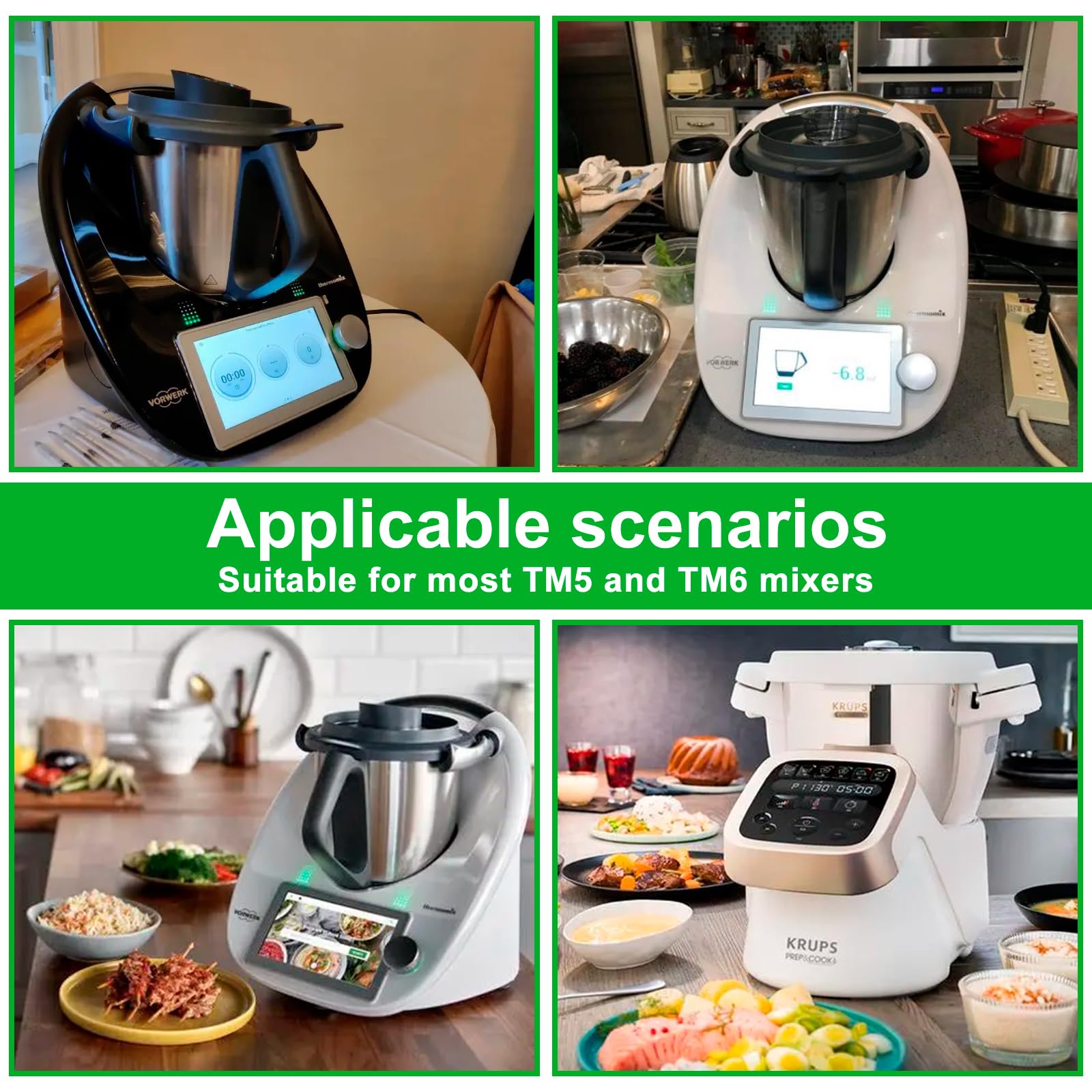 Gleitbrett Für Thermomix TM6/TM5 – Rutschfest, Schwarz Matt