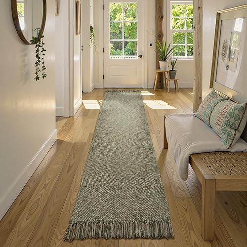 Miniatura 440 de Collive - Tapete de 27 x 43 pulgadas, lavable a máquina, para interiores y exteriores, de bajo perfil, suave algodón tejido a mano, para baño