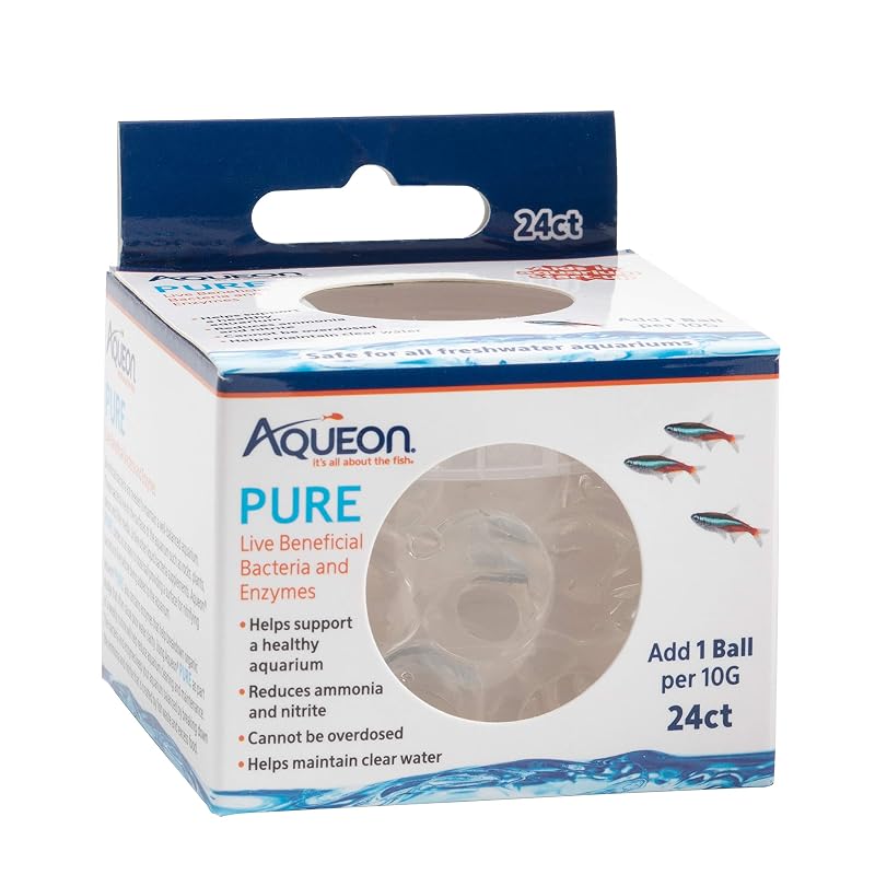 Aqueon PURE Bactérias Vivas para Aquário de Água Doce em Gel, 24 unidades