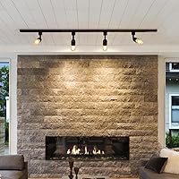 Vista 6 de Cabezas de iluminación H Track Base E26, accesorios de luz de pista de halo blanco, luces giratorias ajustables, paquete de 3