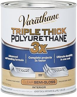 Rust-Oleum 284472 Varathane Triple Thick Polyurethane, Semi-Gloss