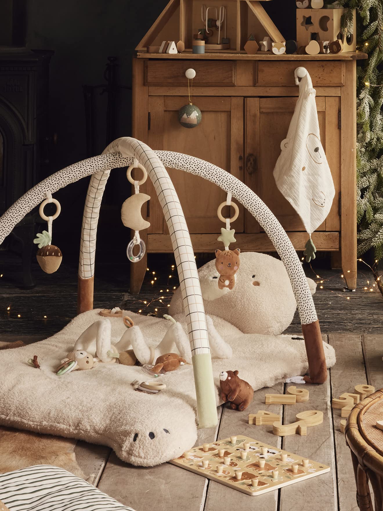 VERTBAUDET Jouet Bébé Tapis d'Éveil avec Arche Green Forest TU