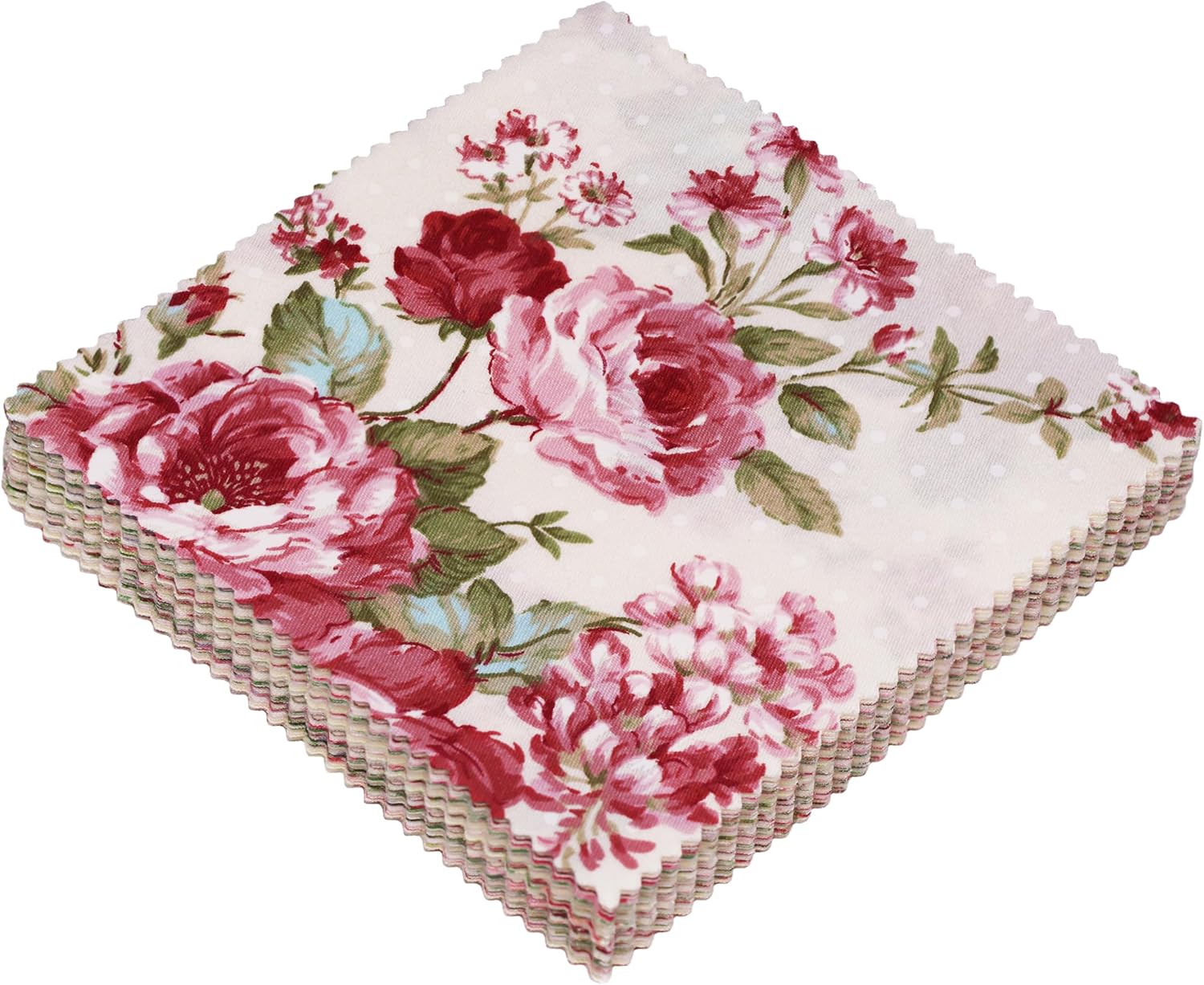 Nodsaw 84 Pcs 5" x 5" Vintage Print Charm Pack Fabric Squares - Charm Packs for Quilting 5 inch - Soft Cotton Fabric Quilt Squares 5x5 inch for Quilting, Embroidery, and Crafts image 2