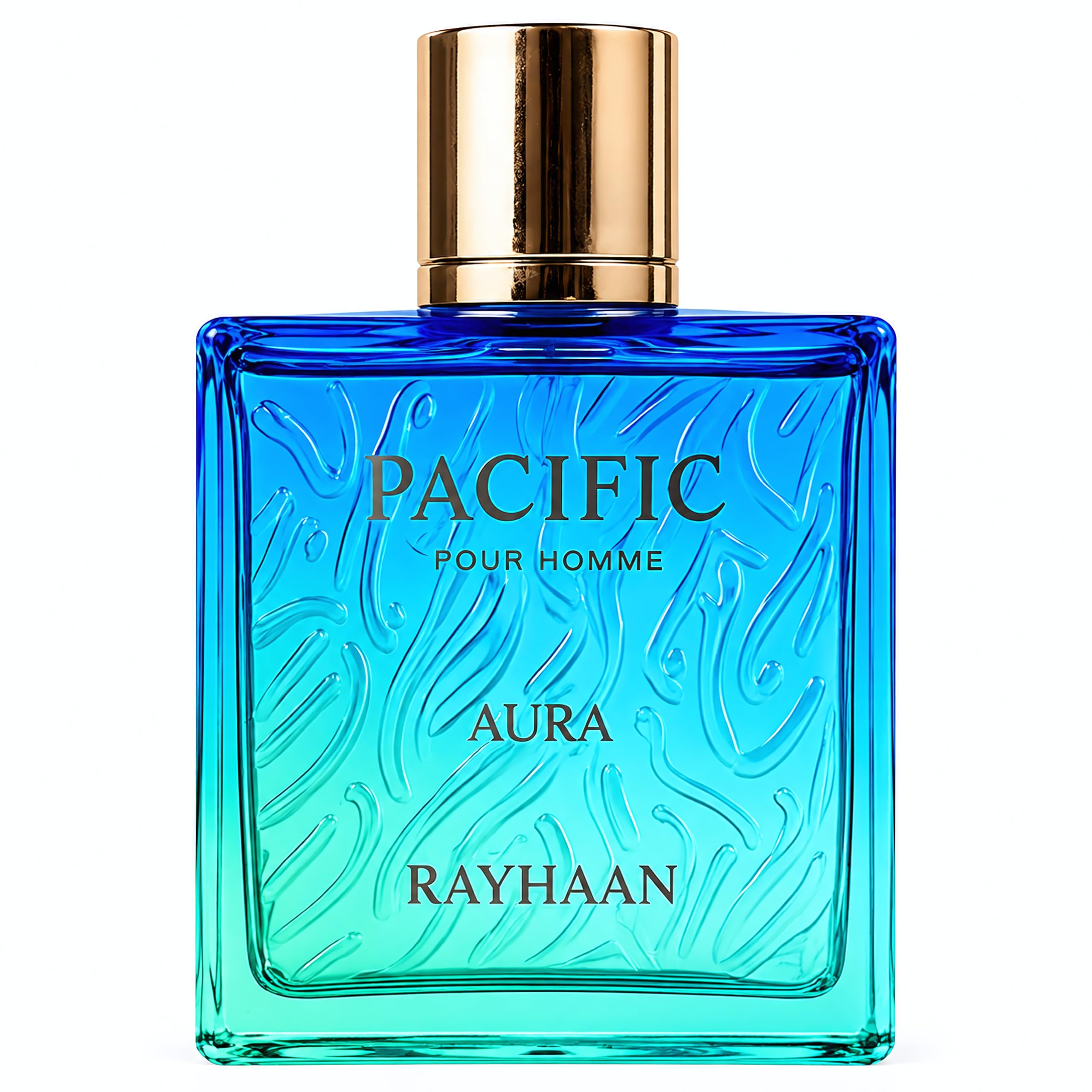 Pacific Aura - Citrus, Aromatic, Mint, Amber, Fresh - Eau de Parfum Spray for Men, 3.4 Ounce / 100 ml