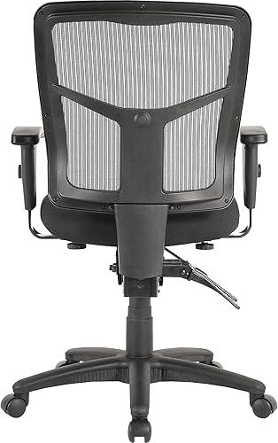 Miniatura 5 de Lorell Ergomesh respaldo de mallaasiento de tela negra
