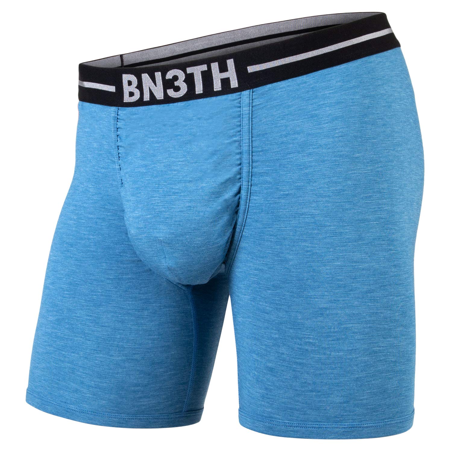 BN3TH Infinite Boxer Brief, Ultra-Soft, Moisture-Wicking, Premium No-Roll Waistband, Chafe-Free Flatlock Stitching, Comfortable Athletic Underwear, Deep Water, Small