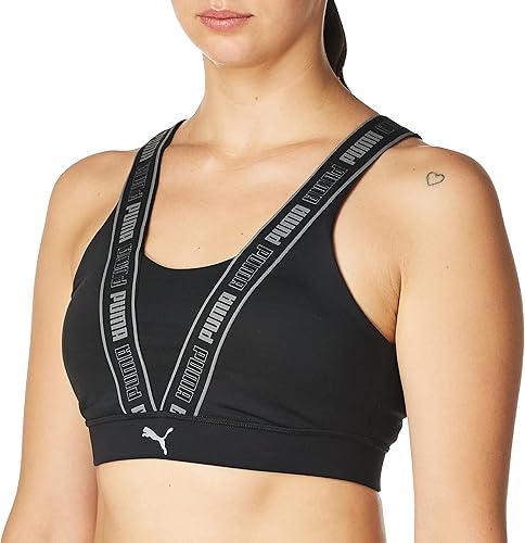 PUMA Sujetador rápido de alto impacto para mujer, Negro -