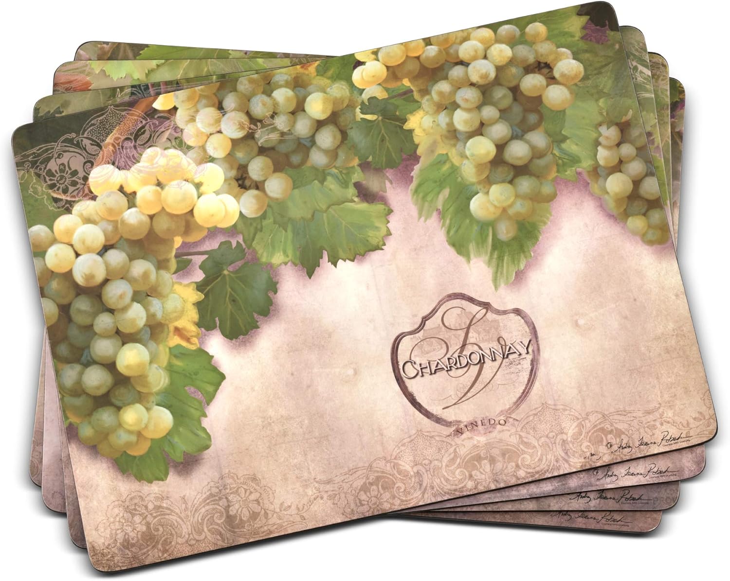 Pimpernel Tuscan Vineyard Collection Placemats Set of 4