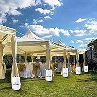 Vista 8 de Bolsa de Peso de Agua para Toldo, Juego de Pesas de Agua para Tienda de 88 LBS, Juego de 4 Pesas para Patas para Toldo Pop-Up, Toldos, Tienda