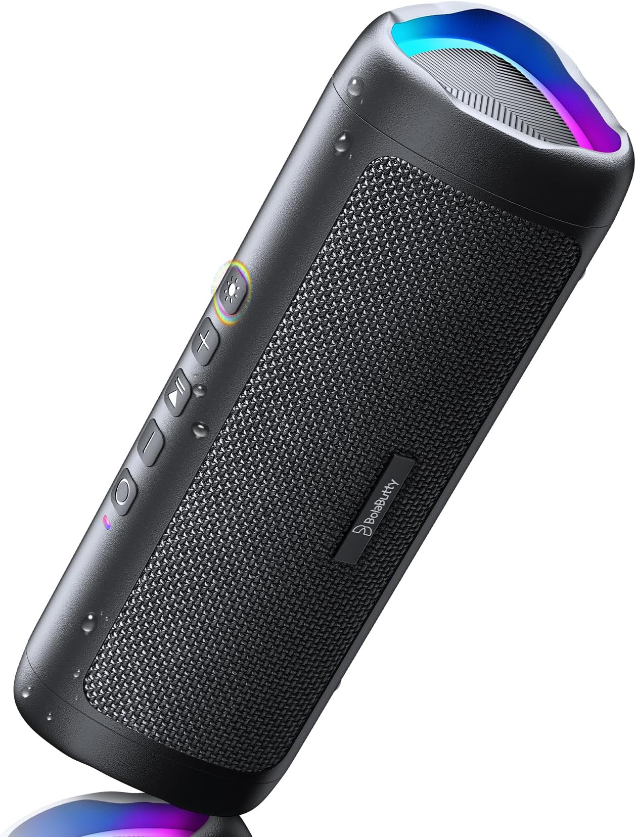 Bluetooth Speaker, 20W HD Sound, Portable Wireless, IPX5 Waterproof, Up to 24H Playtime, TWS, for Home/Party/Outdoor/Camping/Beach Essentials, Birthday Gift for Fathers Day Men Dad Husband (Black)