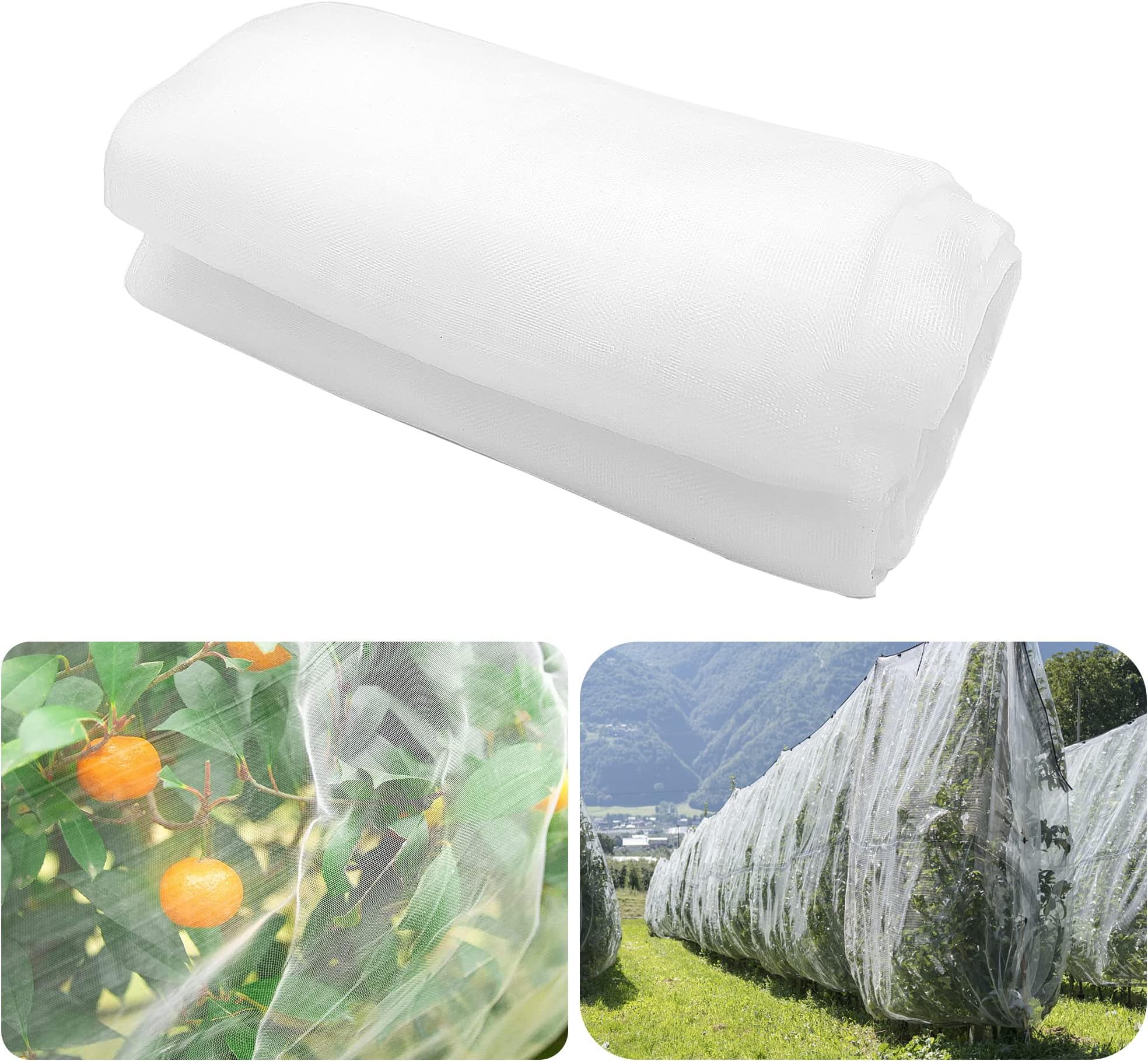 Alpurple Insect Bird Barrier Netting Mesh-10 x 15 Feet Garden Bug Netting Plant Cover for Protect Plant Fruits Flower from Insect Bird Eating