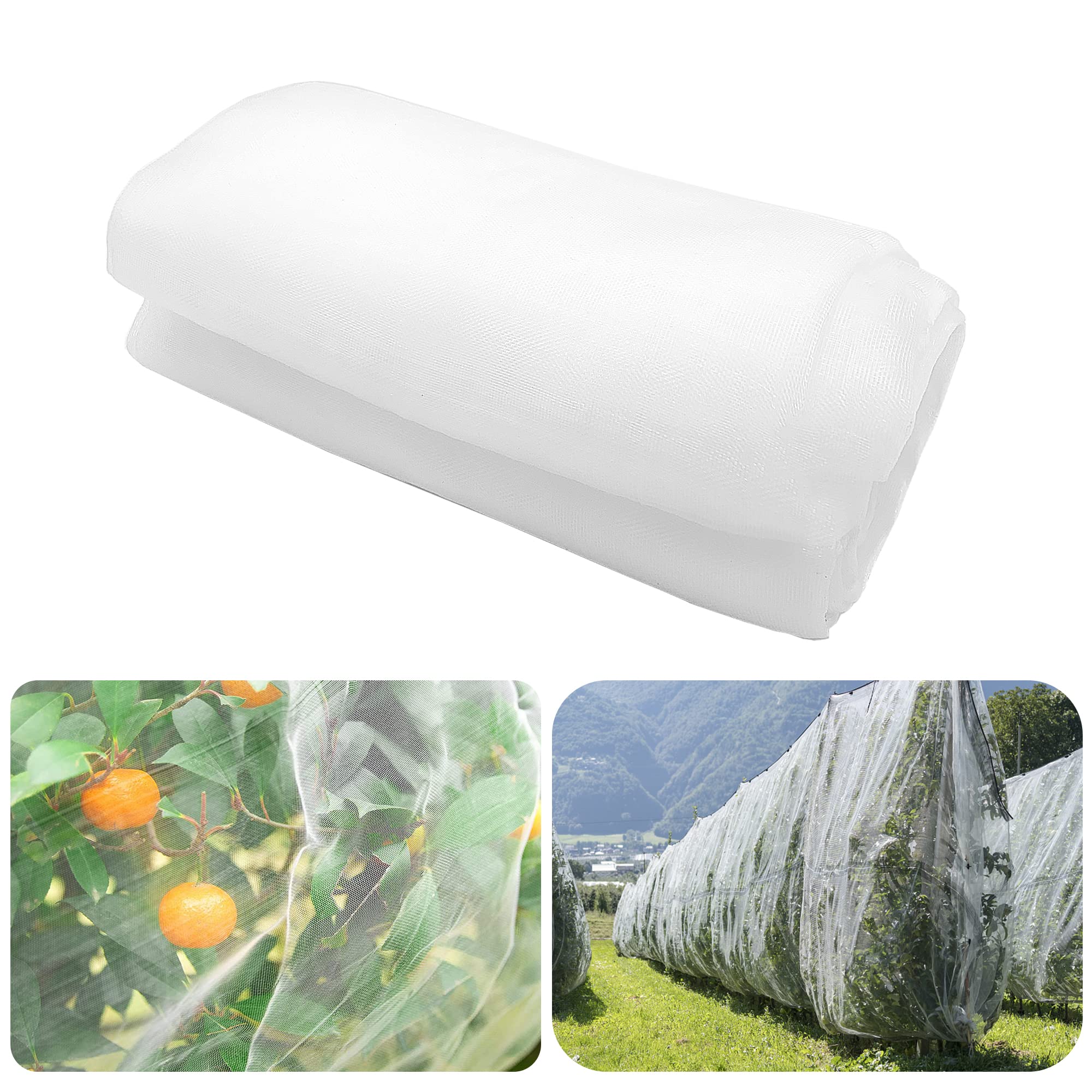 AlpurpleInsect Bird Barrier Netting Mesh-10 x 15 Feet Garden Bug Netting Plant Cover for Protect Plant Fruits Flower from Insect Bird Eating