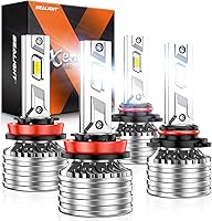 Vista 14 de SEALIGHT Bombillas X4I H4/9003/HB2, bombillas antiniebla para faros delanteros H4, con anillo de bloqueo ajustable, ventilador de refrigeración