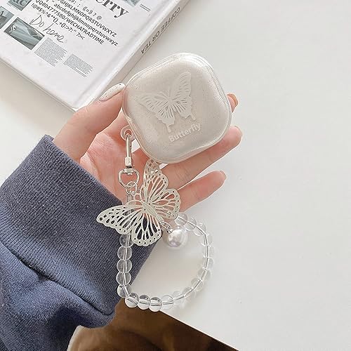 Miniatura 7 de Bonita funda de silicona transparente con accesorios Pandents para Samsung Galaxy Buds 2 (2021)Galaxy Buds Pro Case (2021)Galaxy Buds Live Case