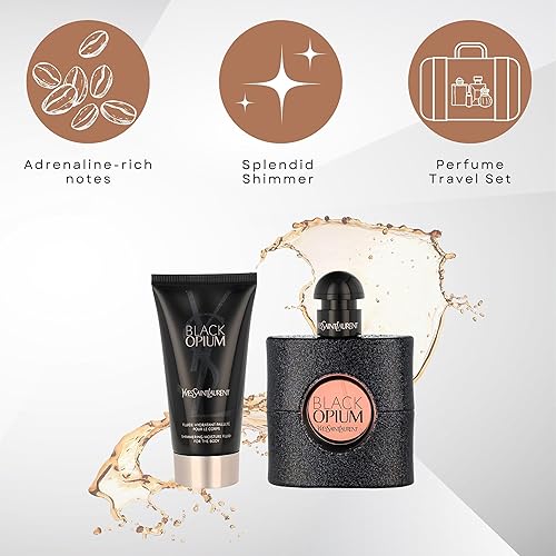 Miniatura 4 de Black Opium de Yves Saint Laurent Eau de Parfum en spray 50ml y Fluido Hidratante con Brillo 50ml